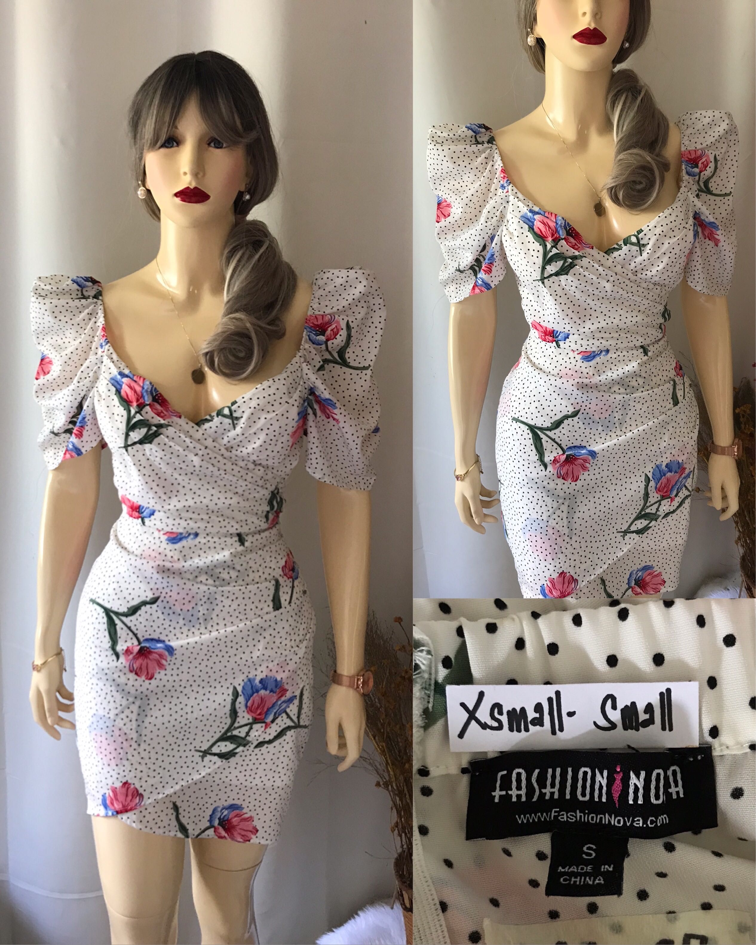 Fashionnova Puff Sleeves Dress on Carousell