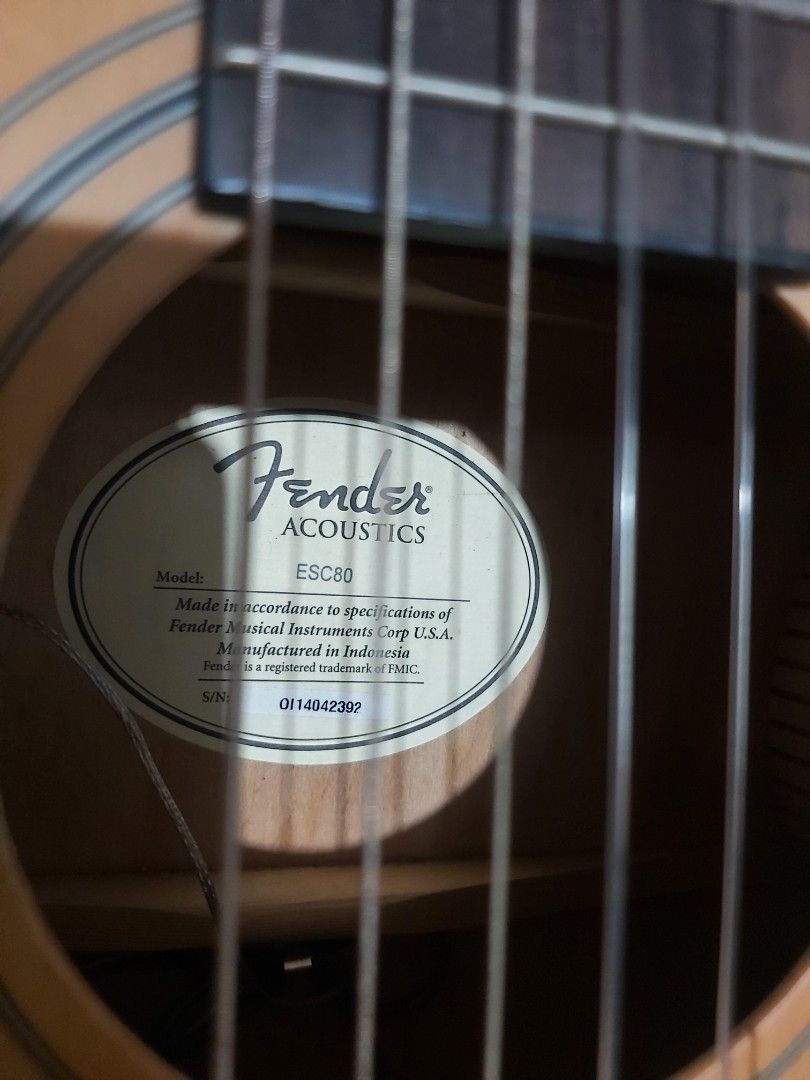 Fender Nylon Guitar 3/4 (Category: Musical Instruments) located in Quezon City. Submitted by dadadeyn (Listing ID 1109803281, Image 3). Description: gtone 6 preamp pickup with tuner, equalizer, bass, mid, treble, phase, reverb, delay chorus/ wide. chrome tuner. feedback buster. rfs: have 2 guitars..