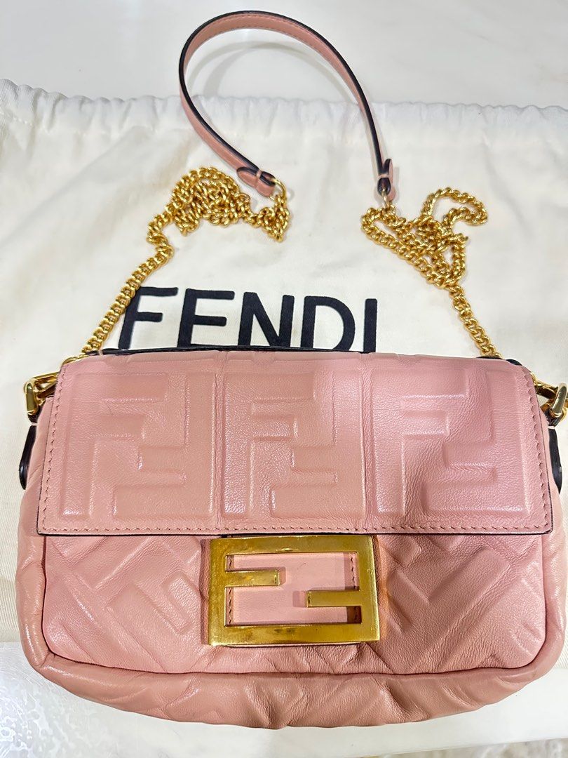 Fendi mini baugette bag, Women's Fashion, Bags & Wallets, Cross-body ...