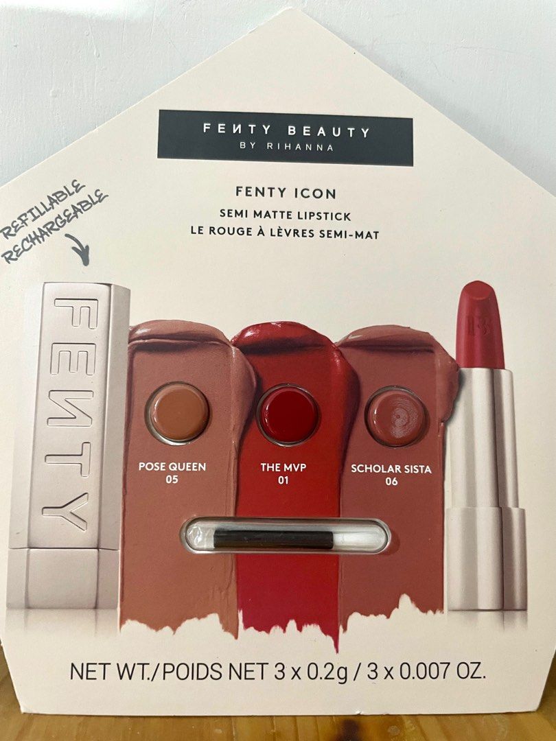 Fenty beauty 唇彩，唇膏試用裝, 美容＆化妝品, 健康及美容- 皮膚護理