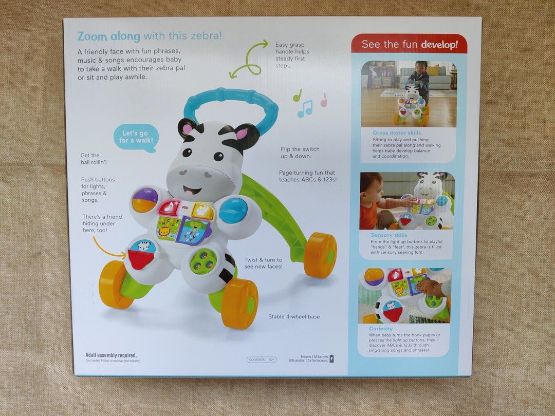 Fisher Price Zebra Walker ORIGINAL Hobbies Toys Toys Games