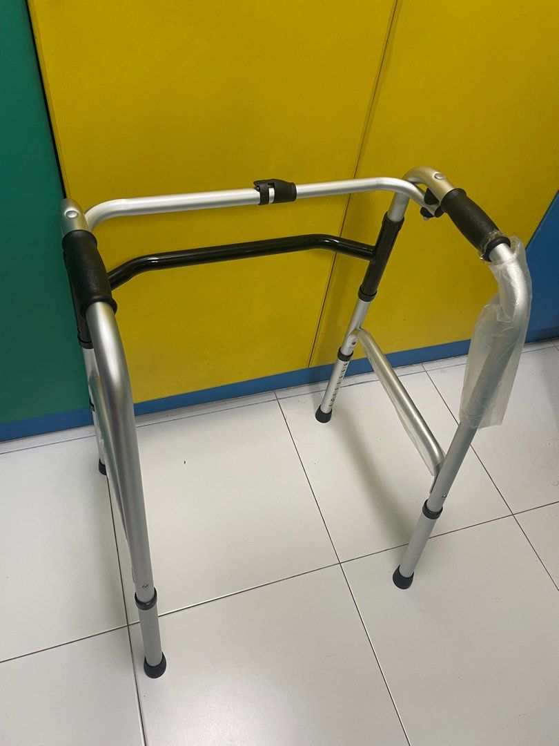 Foldable Walking Frame (Category: Rehabilitative Devices) located in Singapore. Submitted by nadddyrah__ (Listing ID 1237831053, Image 1). Description: Bought from SGH. Used few times and still in good condition 10/10. Self Collection at Tampines..