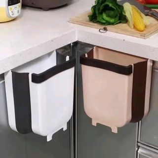 Folding trash can household kitchen wall hanging folding cabinet door desktop hanging trash can
RS 150
