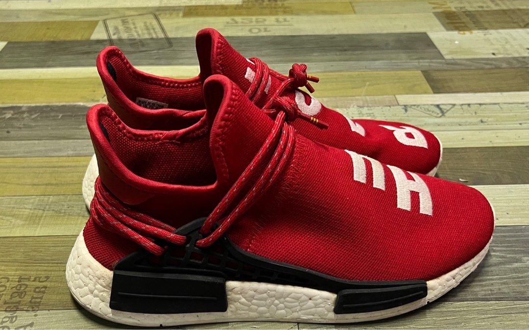 adidas gazelle silver green womens Adidas NMD HU Pharrell Human Race Scarlet – SoleMate Sneakers main image 1