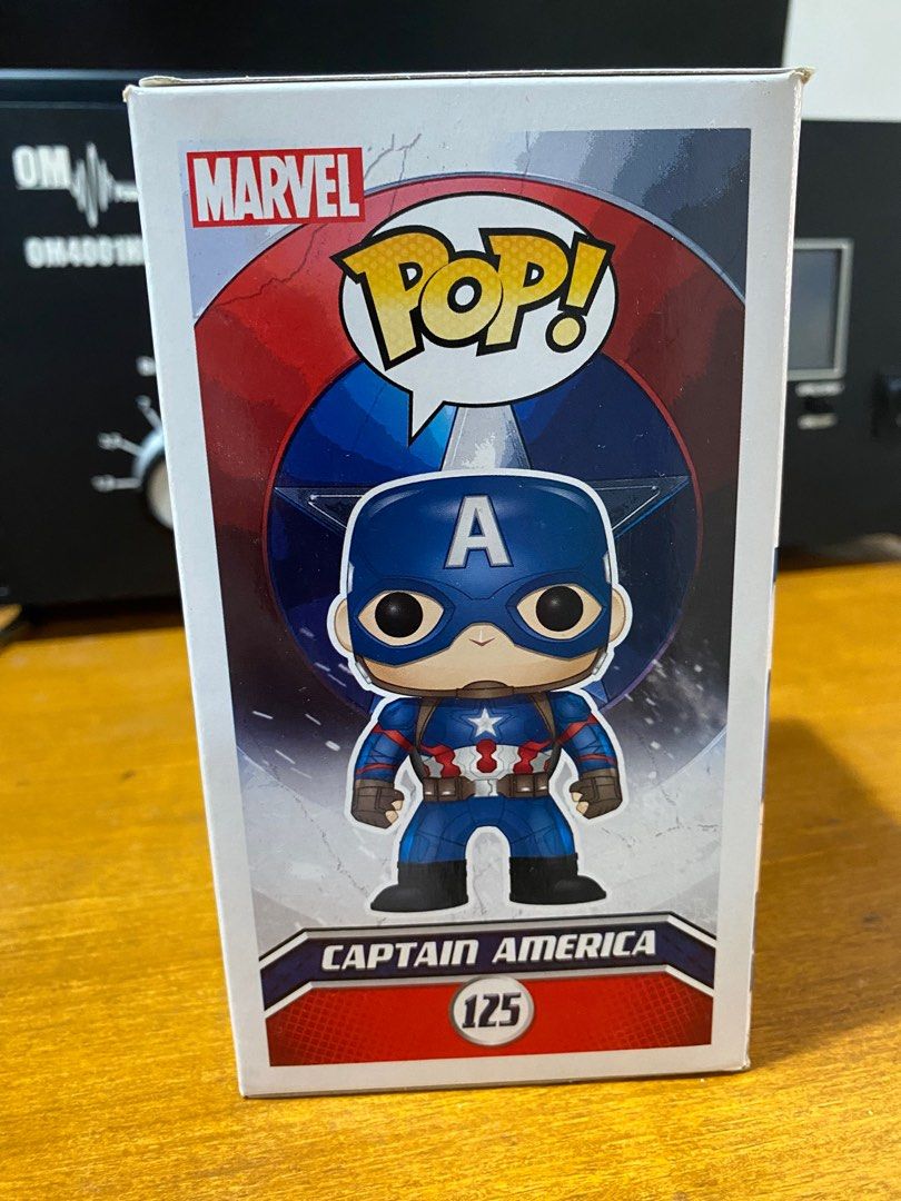 Funko Pop Marvel 125 - Captain America (Captain America: Civil War