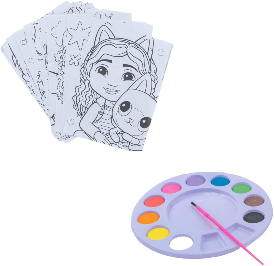 Gabby's Dollhouse Creativity Fun Kids Art Set for Coloring, Painting