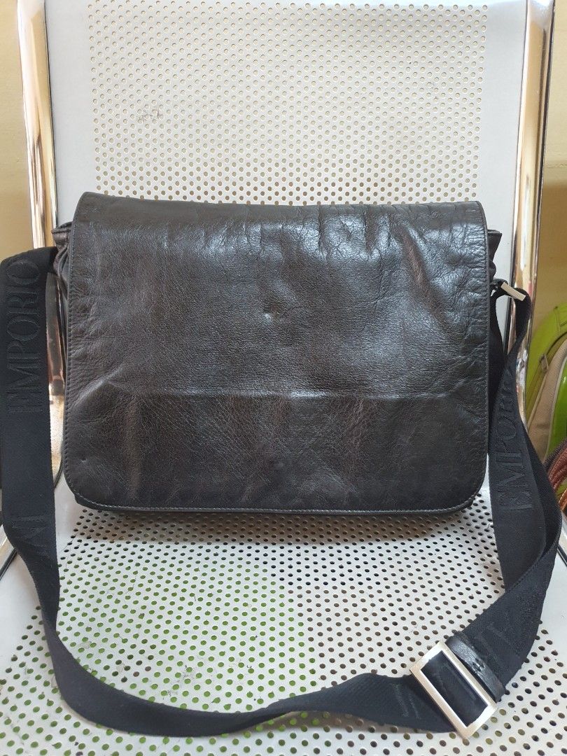 Giorgio armani mens crossbody bag discount