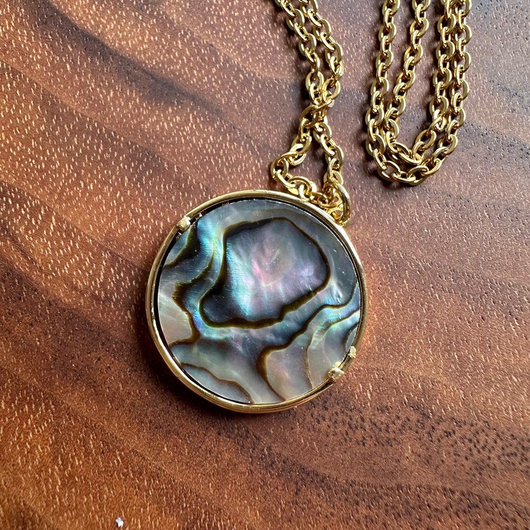 Gold plated clearance shell necklace