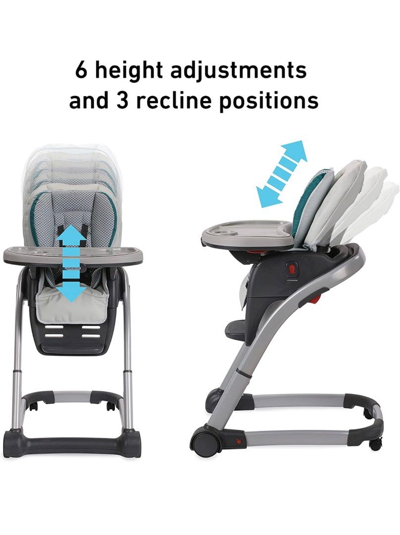 Graco Blossom 6-in-1 convertible high chair, Babies & Kids, Nursing ...