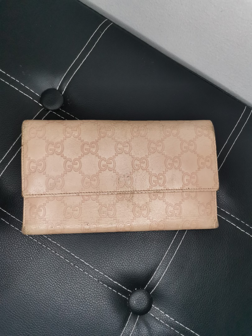 Gucci GG Monogram Canvas Leather Long Wallet, Luxury, Bags & Wallets on  Carousell