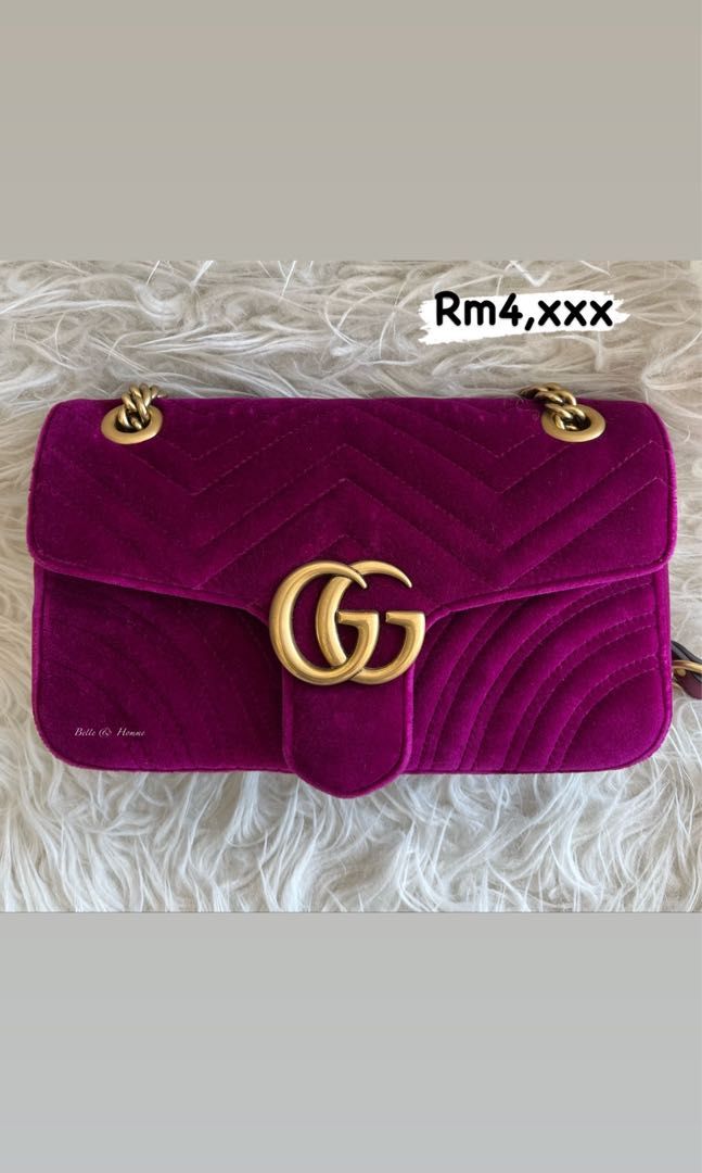 Gucci shop purple velvet