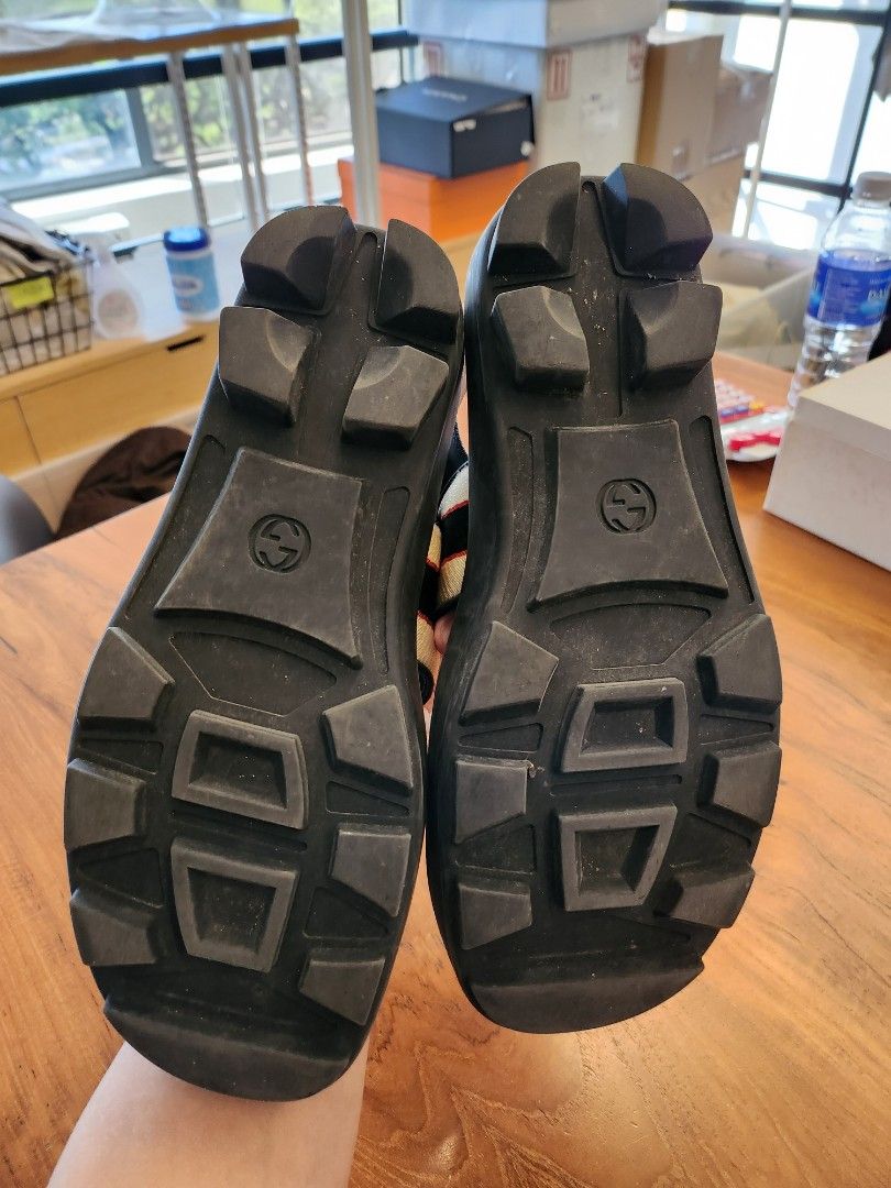 Gucci stripe strap sandal discount