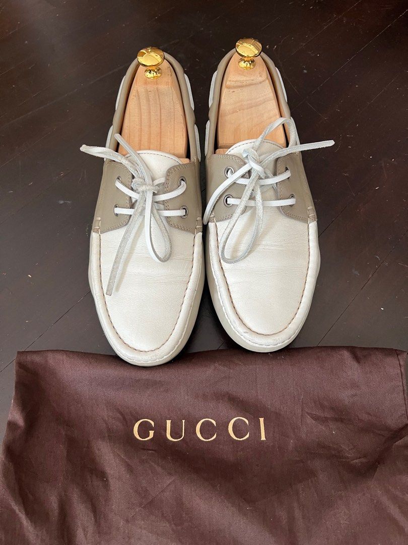 White gucci clearance loafers men