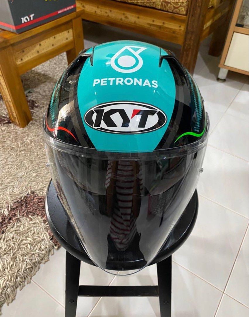 Helmet KYT NFJ Petronas XXL, Motorbikes on Carousell