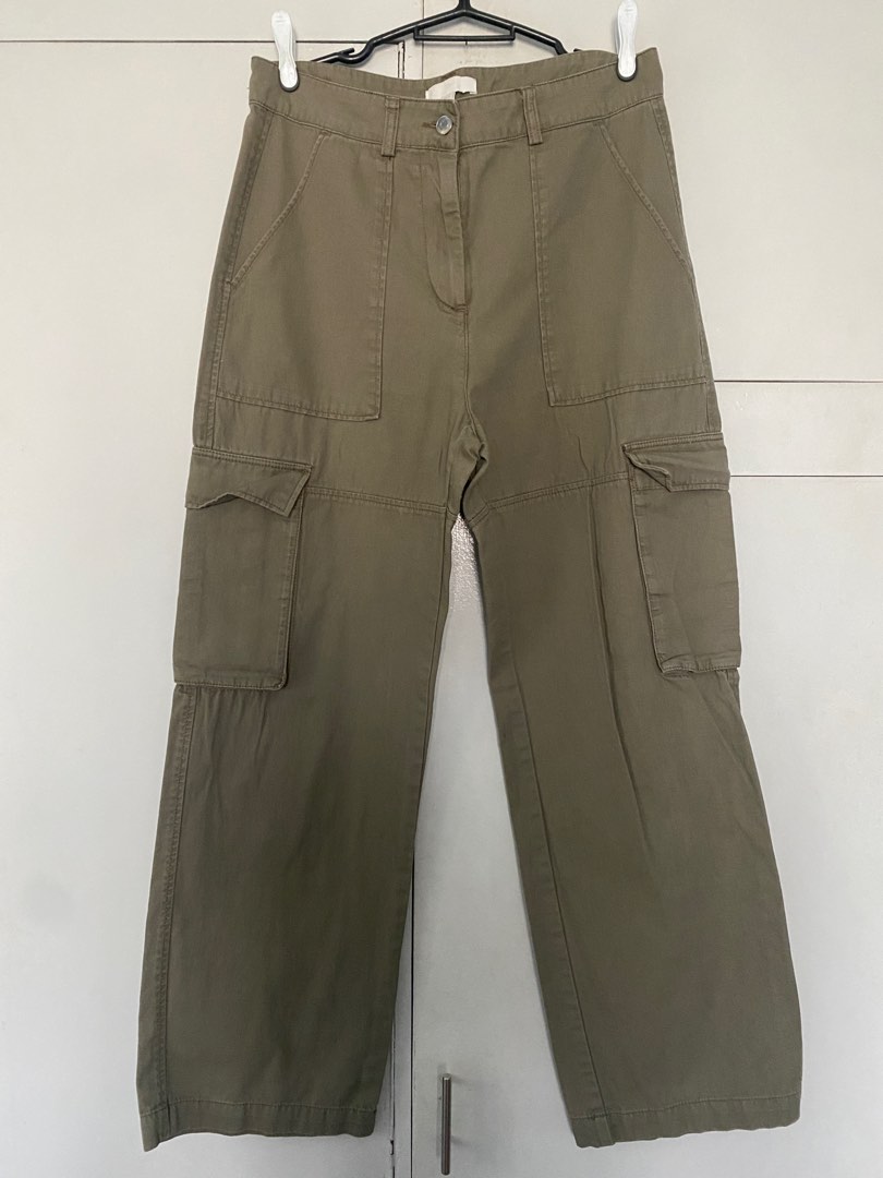 H&M Cargo Pants, Women's Fashion, Bottoms, Other Bottoms on Carousell