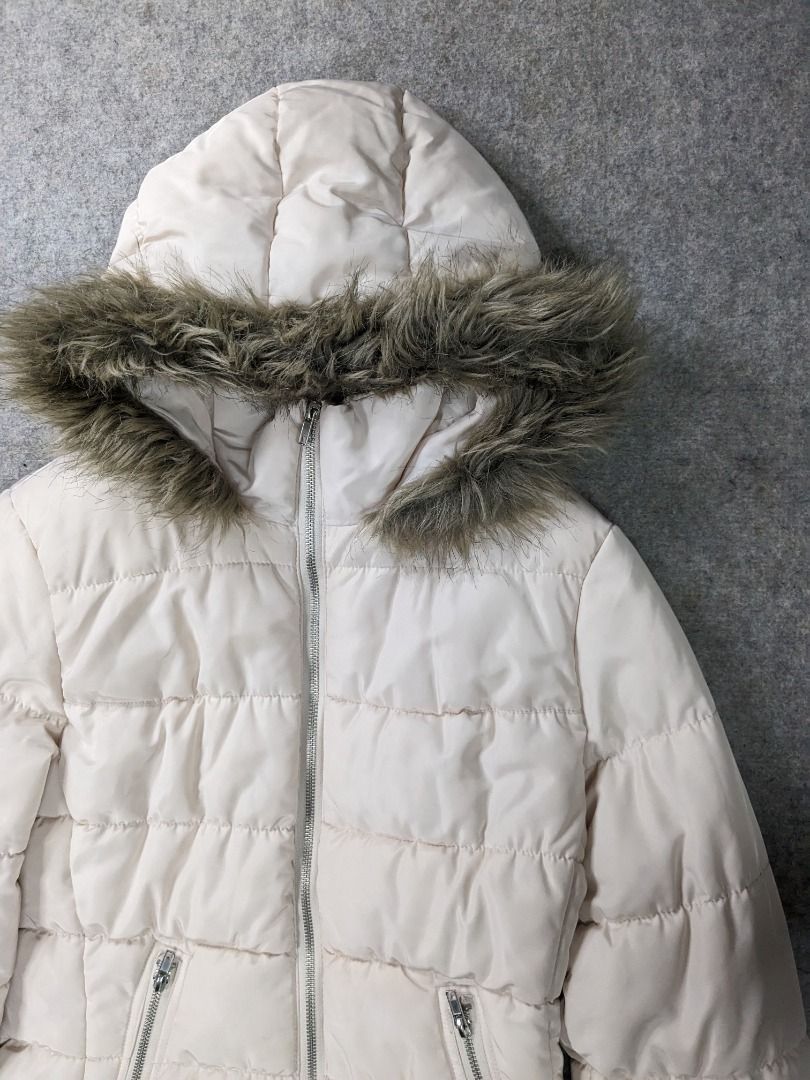 H&m hooded faux fur coat shop
