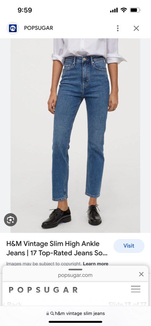 Ladies Jeans H And M Vintage Jeans H M Loose Straight High Waist