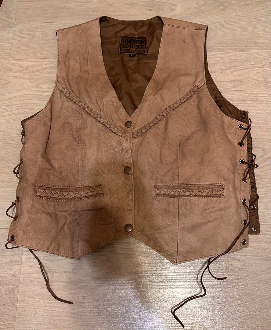 Hudson store leather vest