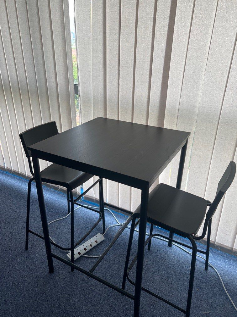 IKEA High Table & Chair, Furniture & Home Living, Furniture, Tables