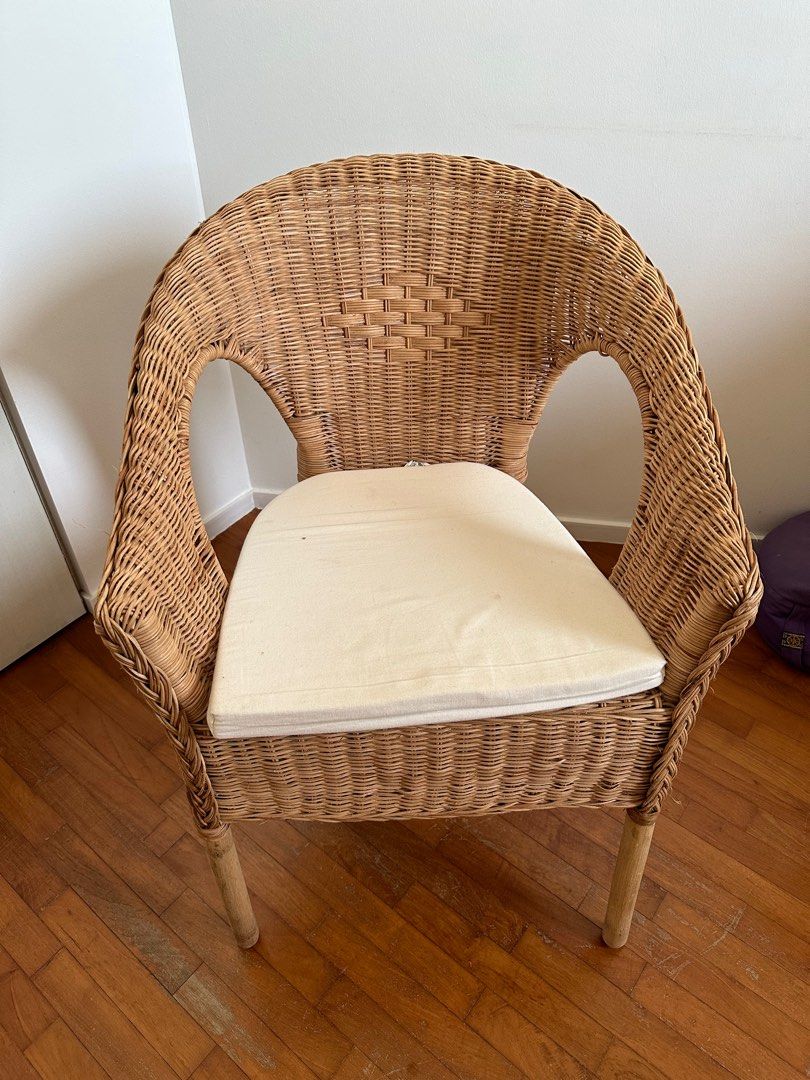 Ikea Rattan chair Furniture Home Living Furniture Chairs on
