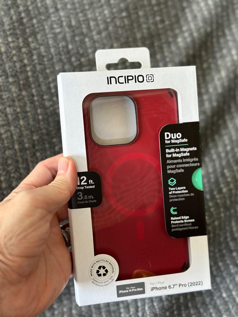 INCIPIO Red Iphone 14 pro max Magsafe Case, Mobile Phones & Gadgets
