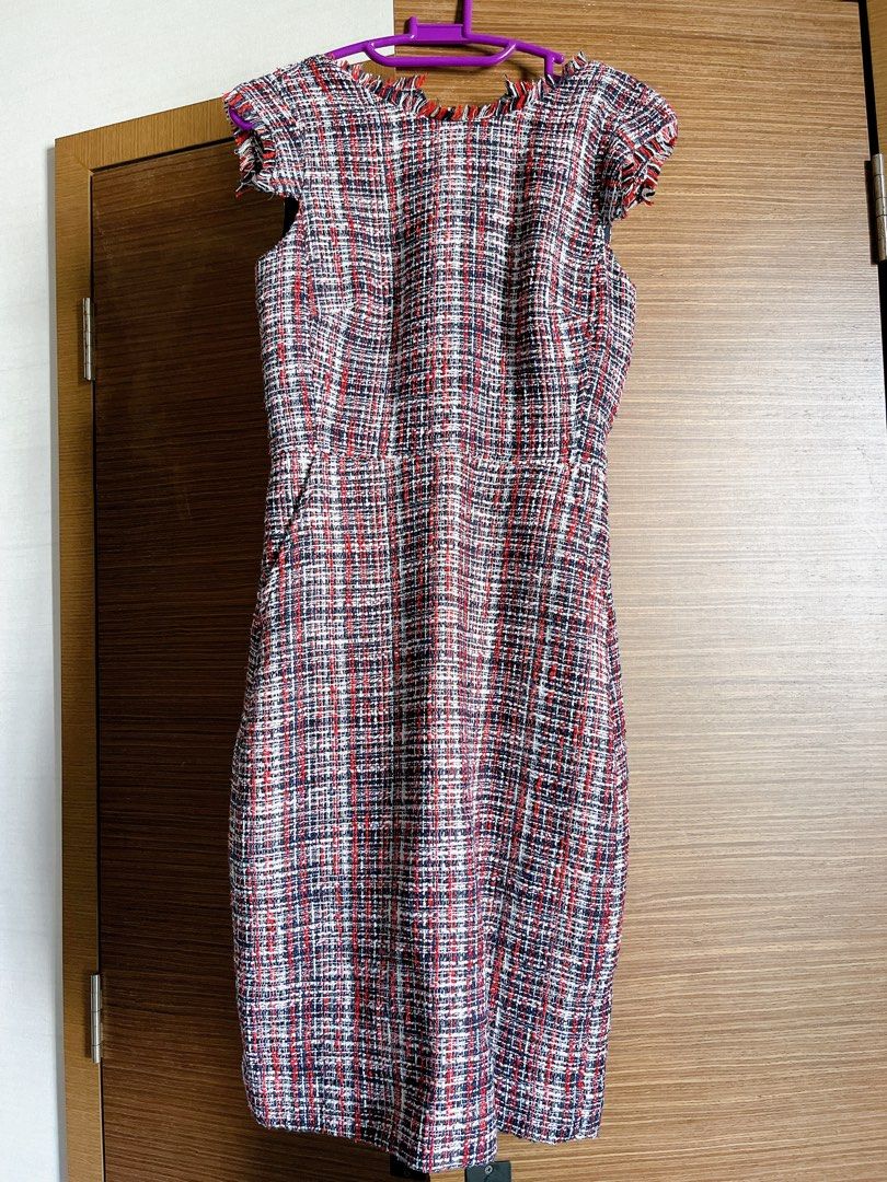 j crew pink tweed dress NWT J Crew size 10 spring blush pink tweed Sophia sleeveless dress BY797 $248