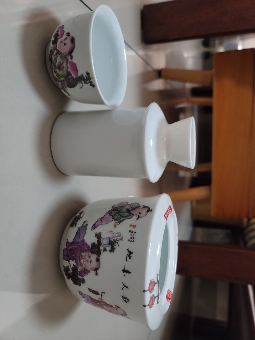 Japanese sake drinking utensils (Category: Coffee & Tea Tableware) located in Manila. Submitted by uys958 (Listing ID 1237784147, Image 2). Description: Brand new condition, ceramic handpainted, ready to use.