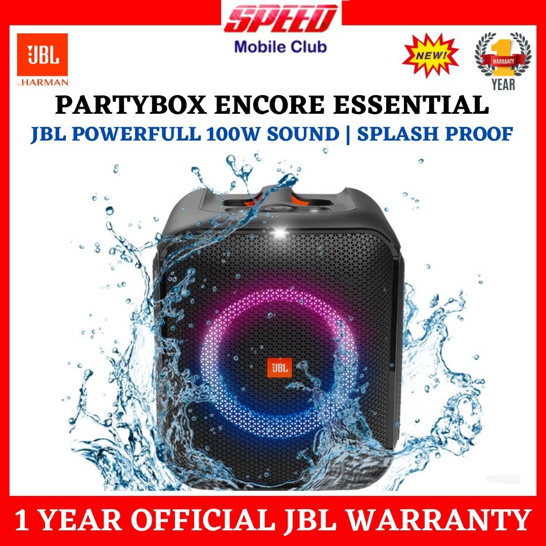  JBL Partybox Encore Essential: 100W Sound, Built-in
