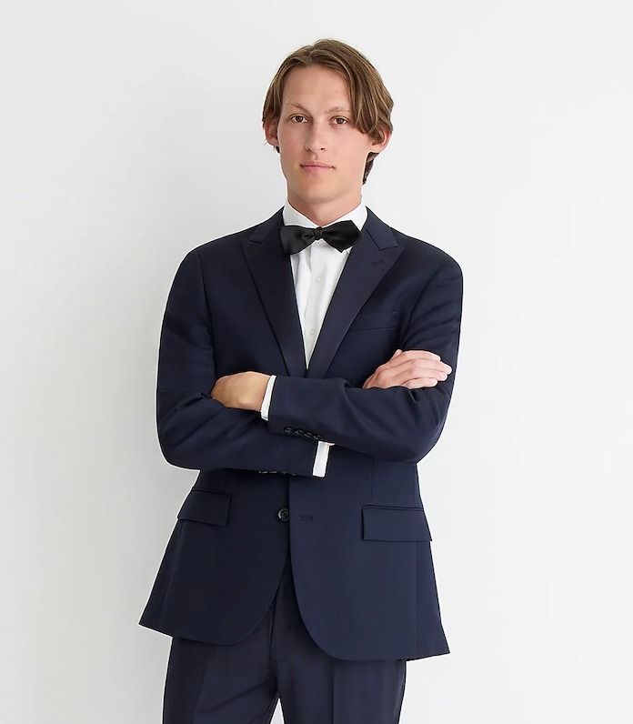 J crew cheap white tuxedo jacket