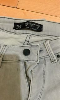 Jeans Zara warna abu-abu original