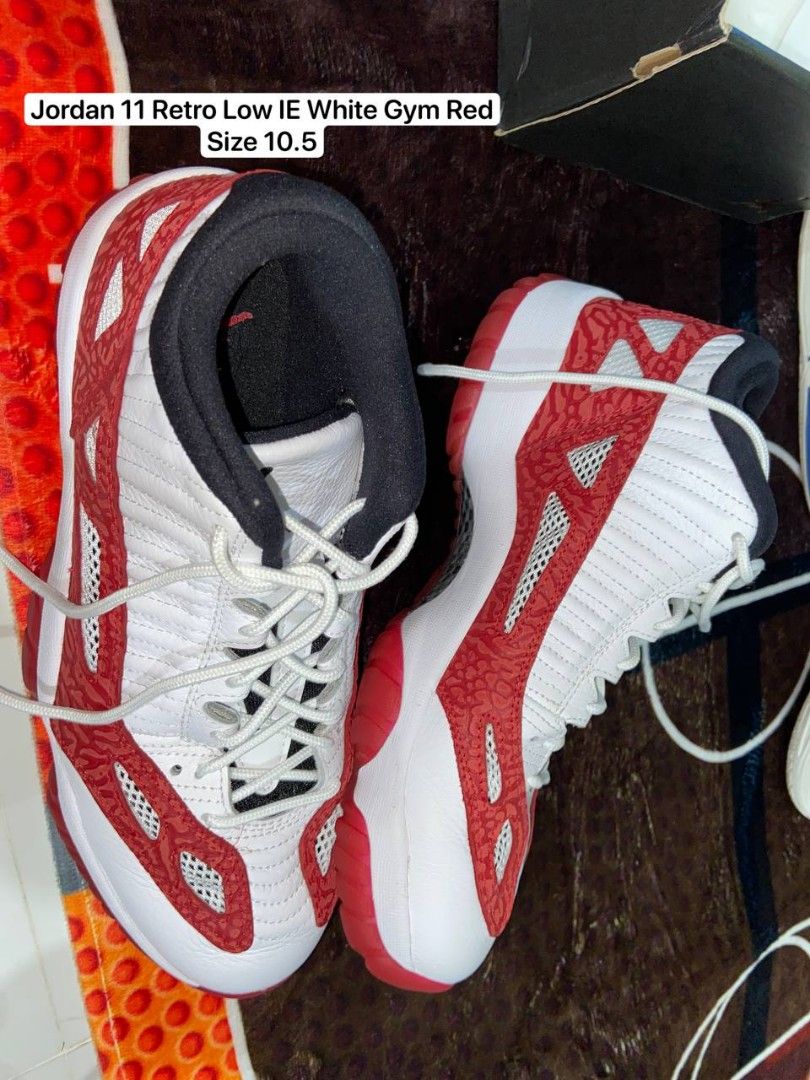 Jordan 11 gym red on feet online