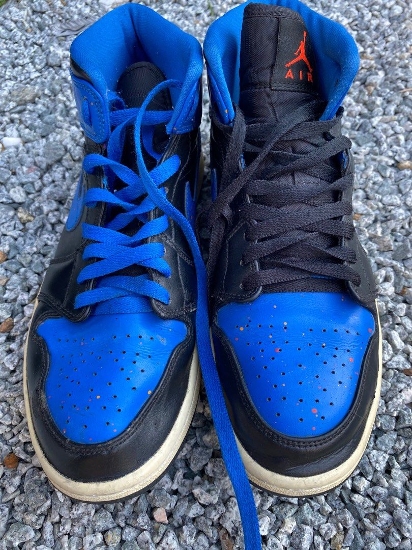 Jordan 1 royal paint splatter deals