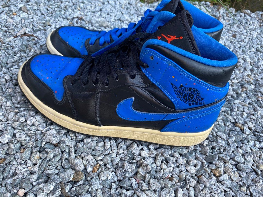 Air jordan 1 royal paint splatter sale