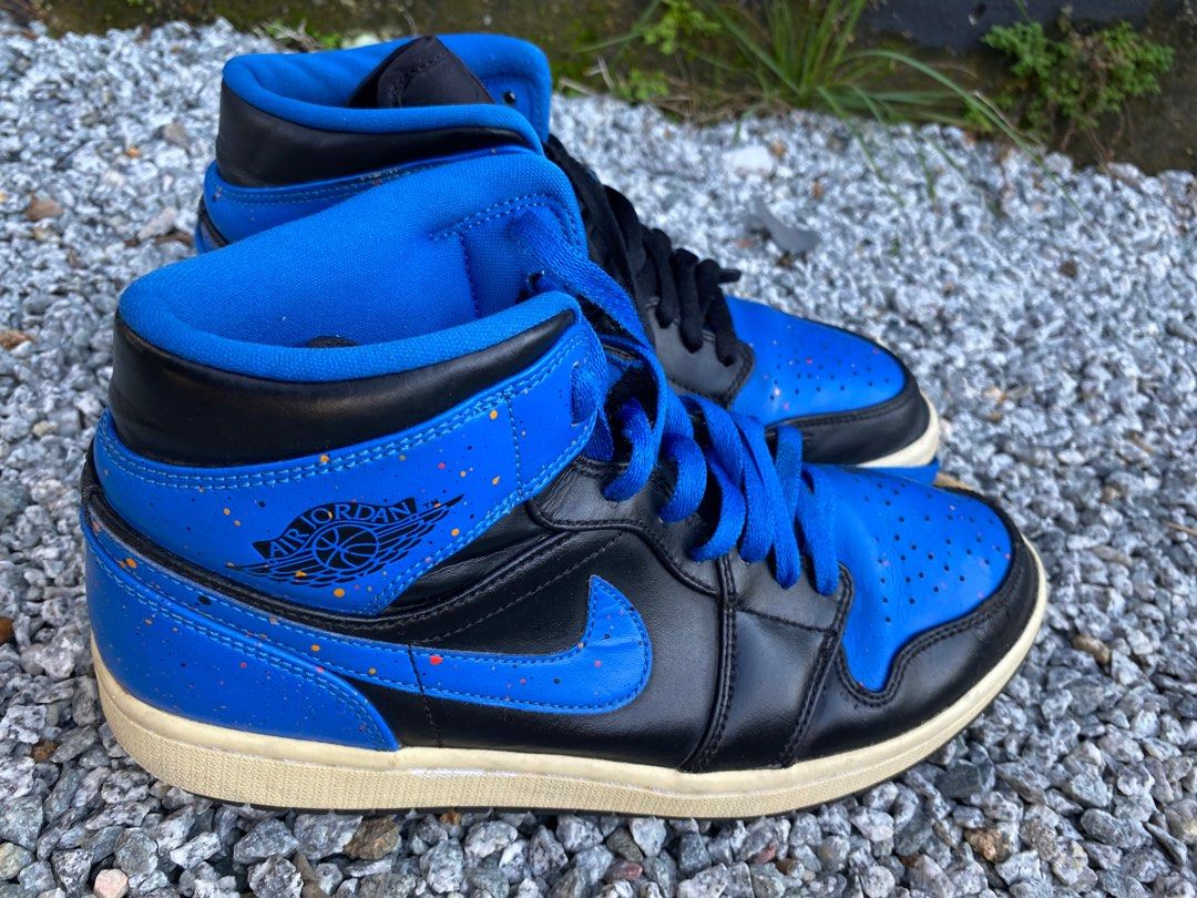 Jordan 1 royal blue paint splatter discount