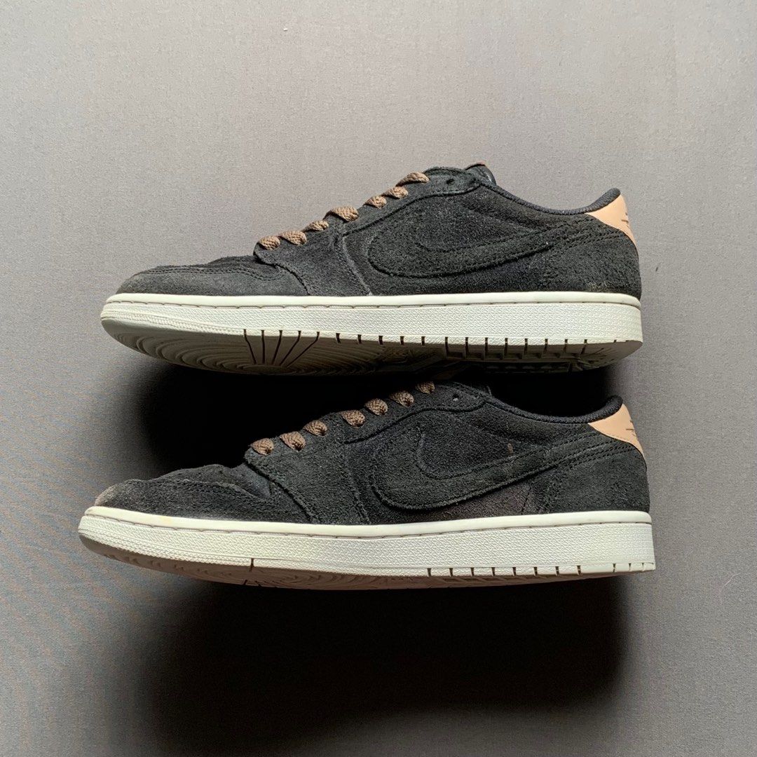 jordan 1 retro low og black vachetta