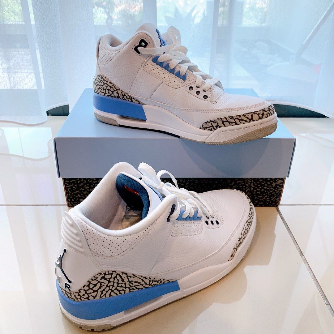 Jordan 3 online unc 2020