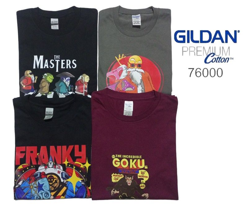 Kaos Gildan premium 24s unisex, Fesyen Pria, Pakaian Atasan di