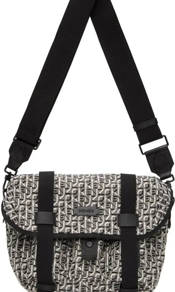 Kenzo Courier Jacquard Messenger Bag, Luxury, Bags & Wallets on Carousell
