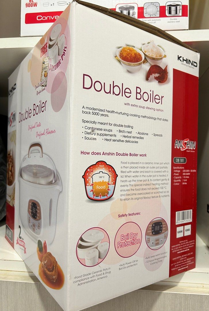 Khind Double Boiler, TV & Home Appliances, Kitchen Appliances, Other