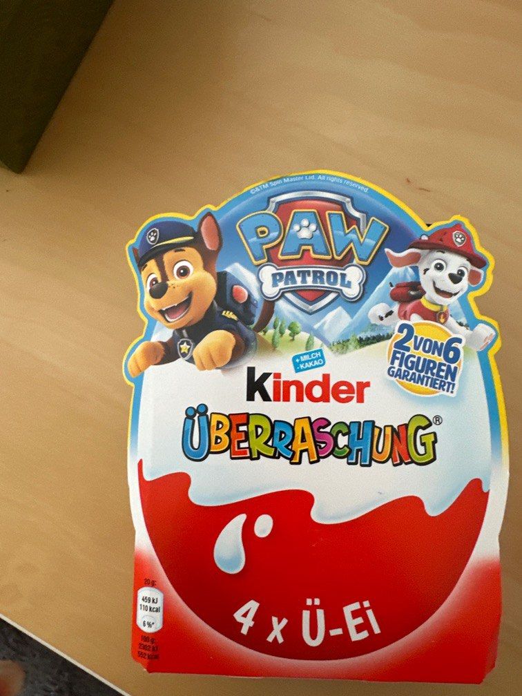 Paw patrol kinder shop surprise