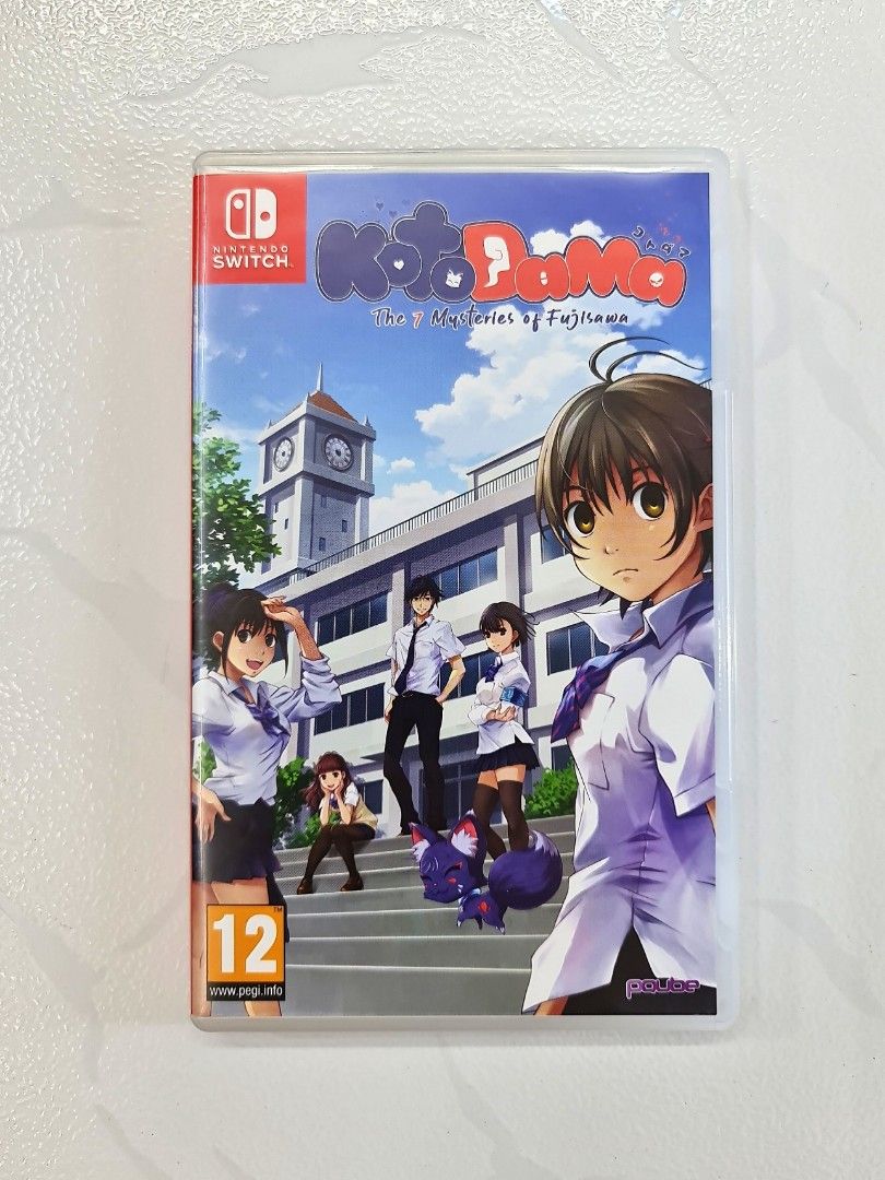 Kotodama The 7 Mysteries of Fujisawa Used c w 5 Artcards and