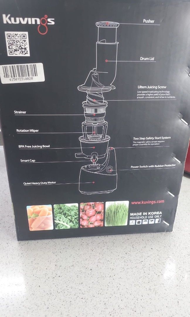 Kuvings Slow Juicer (Made in Korea ) NS 621, TV & Home Appliances