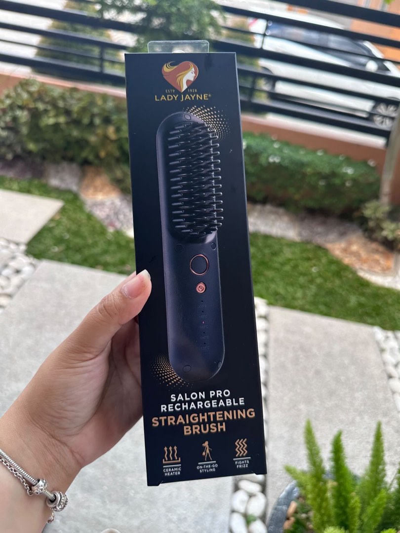 Lady Jayne Salon Pro Hair Straightening Brush, Beauty & Personal Care