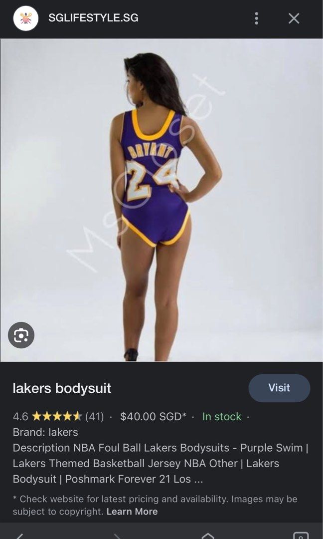 Womens lakers bodysuit new arrivals