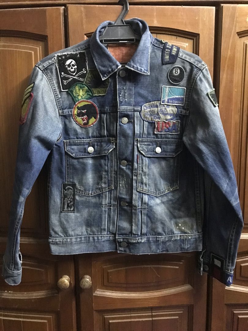 Levis hot sale patchwork jacket