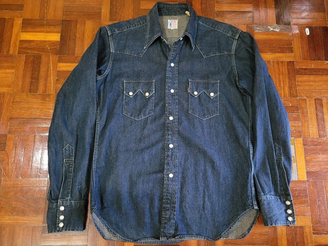 Lvc sawtooth denim shirt clearance