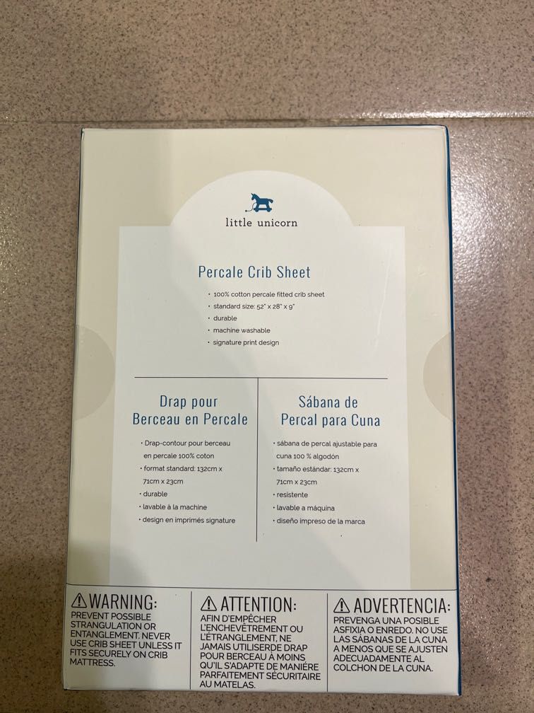 Little unicorn percale crib sheet clearance