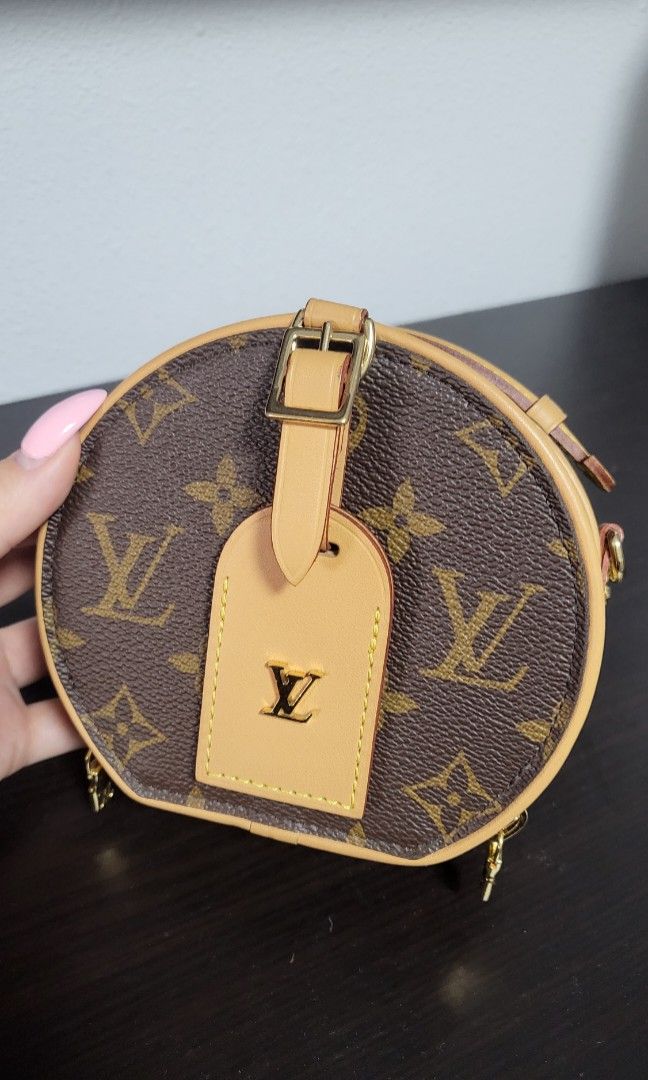 LV Mini Boite Chapeau / round sling bag, Luxury, Bags & Wallets on Carousell