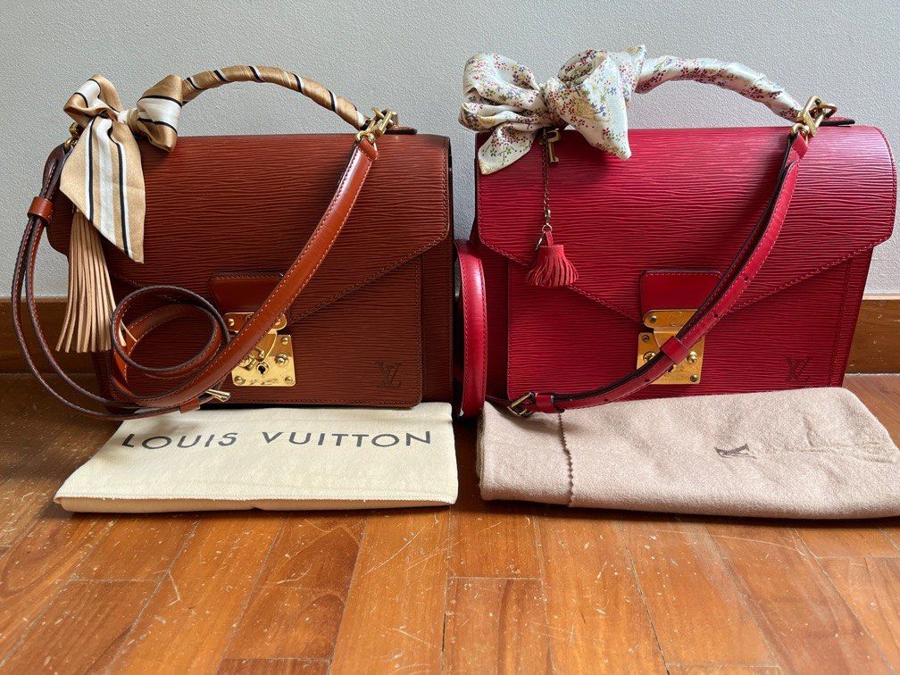 Louis Vuitton Pochette Metis Monogram Braided Coquelicot Red in