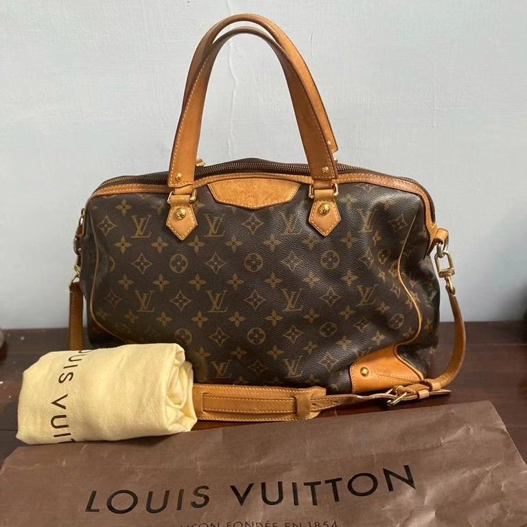 Louis Vuitton, Bags, Louis Vuitton 3 Auth Monogram Red Brown Retiro  Speedy Shoulder Bag Strap